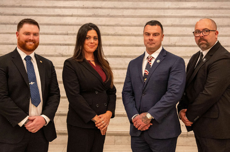 Apprentices and manager group photo