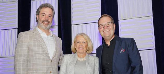 Gilbert Winn, Lynn Bora, and Jeremy Ouellette at the MAA awards