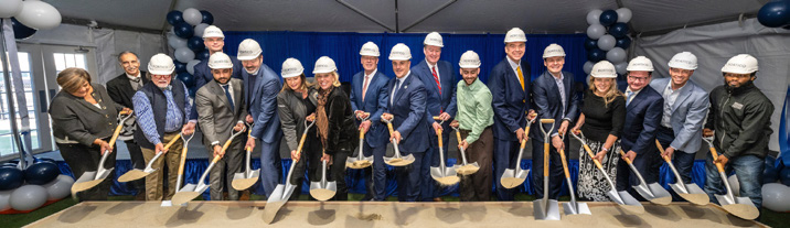 Portico groundbreaking ceremony