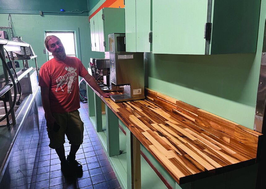 Lance Miller in the kitchen