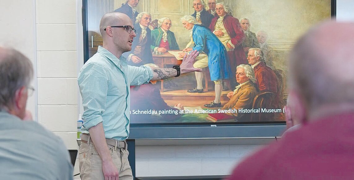 Jay Smith presenting