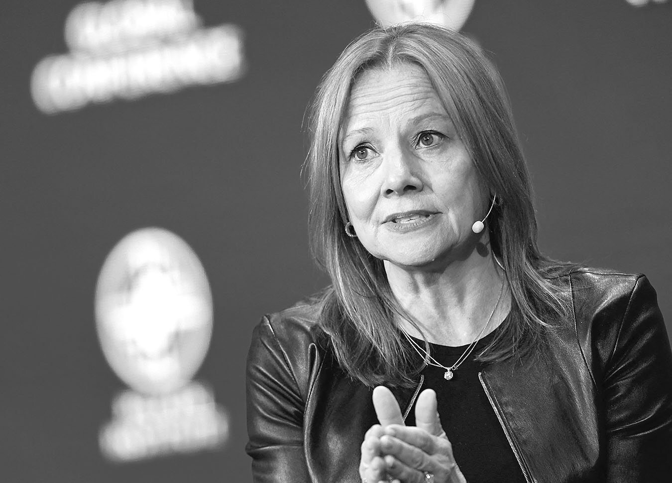 Mary Barra speaking at an event