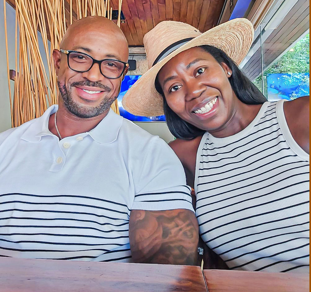 Adrienne and Smitty smiling together